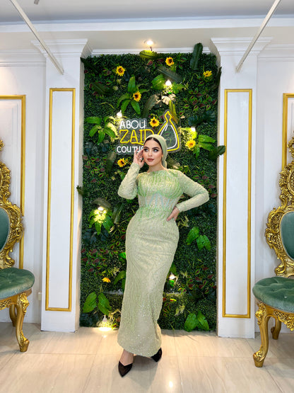Light Sage Bodycon Gown