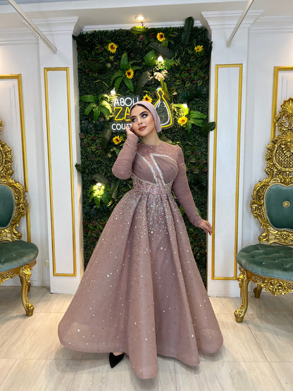 Bronze Silver Royale Gown