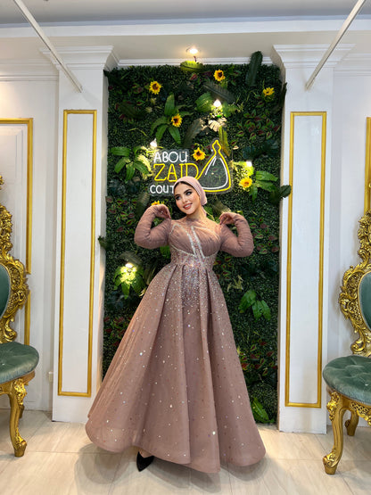 Bronze Silver Royale Gown